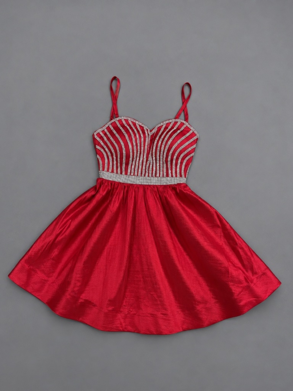 Crystal Doll Rhinestone Corset Fit & Flare Dress – Size 3 (S) – NWT